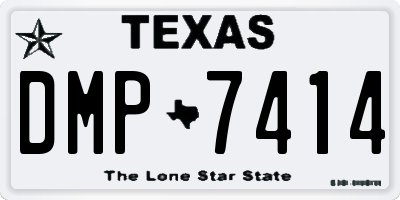 TX license plate DMP7414