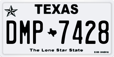TX license plate DMP7428
