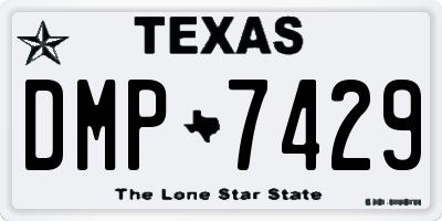TX license plate DMP7429