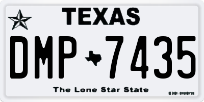 TX license plate DMP7435