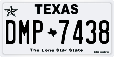 TX license plate DMP7438