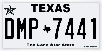 TX license plate DMP7441