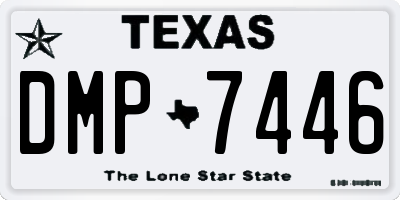 TX license plate DMP7446