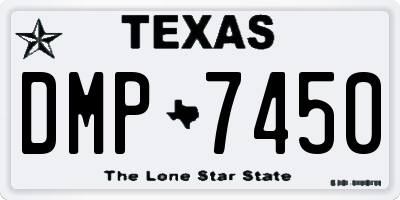 TX license plate DMP7450