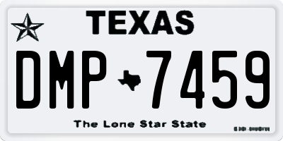 TX license plate DMP7459