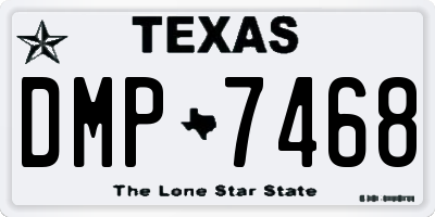 TX license plate DMP7468