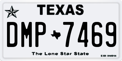 TX license plate DMP7469