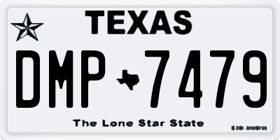 TX license plate DMP7479