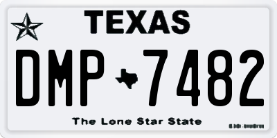 TX license plate DMP7482