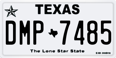TX license plate DMP7485