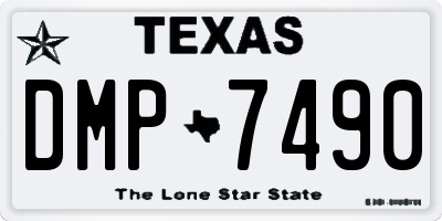 TX license plate DMP7490