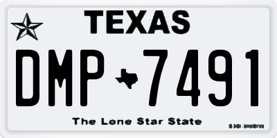 TX license plate DMP7491