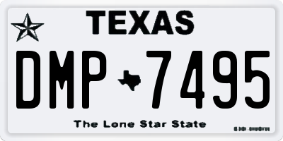 TX license plate DMP7495