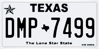TX license plate DMP7499