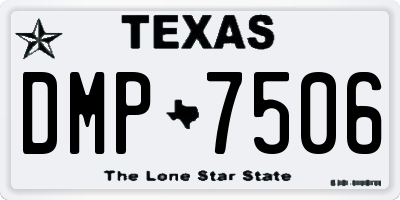 TX license plate DMP7506