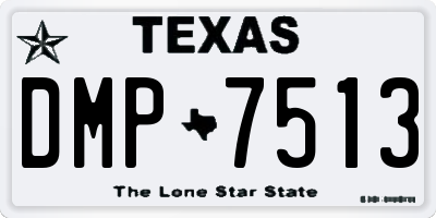 TX license plate DMP7513