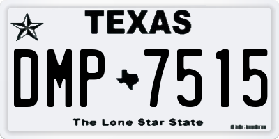 TX license plate DMP7515