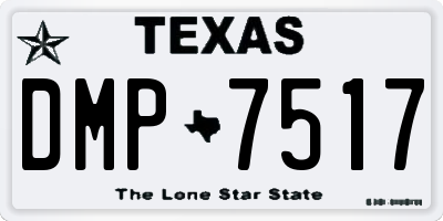TX license plate DMP7517