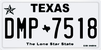 TX license plate DMP7518