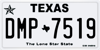 TX license plate DMP7519