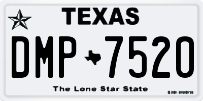 TX license plate DMP7520