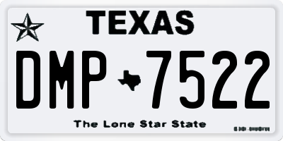 TX license plate DMP7522