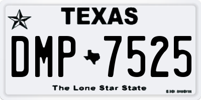 TX license plate DMP7525