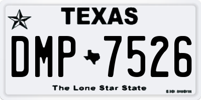 TX license plate DMP7526