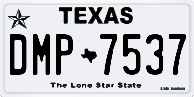 TX license plate DMP7537