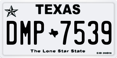 TX license plate DMP7539