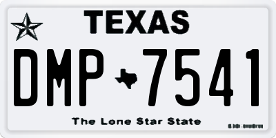 TX license plate DMP7541
