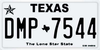 TX license plate DMP7544