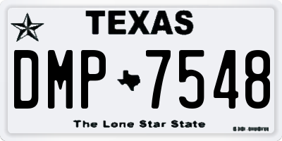TX license plate DMP7548