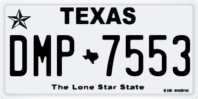 TX license plate DMP7553
