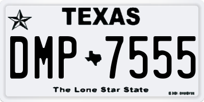 TX license plate DMP7555