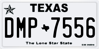 TX license plate DMP7556