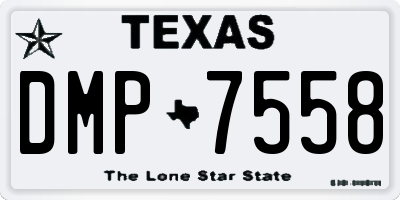 TX license plate DMP7558
