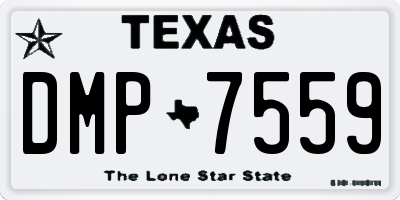 TX license plate DMP7559