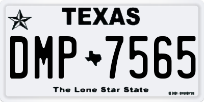 TX license plate DMP7565