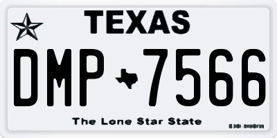TX license plate DMP7566