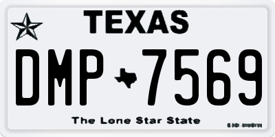TX license plate DMP7569