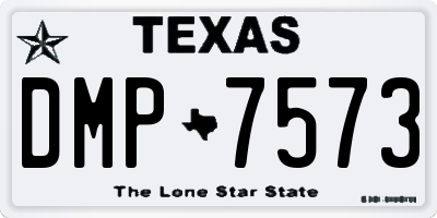 TX license plate DMP7573