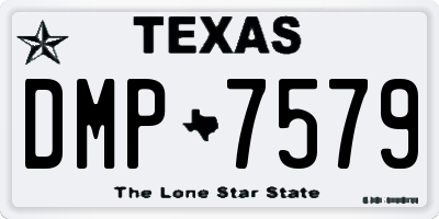 TX license plate DMP7579
