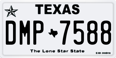 TX license plate DMP7588
