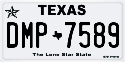 TX license plate DMP7589
