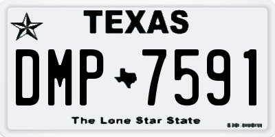 TX license plate DMP7591