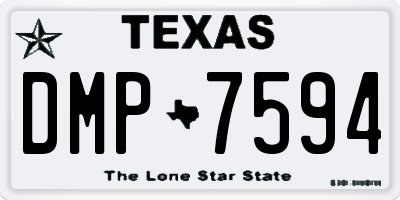 TX license plate DMP7594