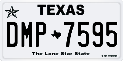 TX license plate DMP7595