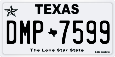 TX license plate DMP7599