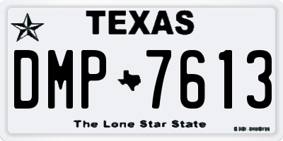 TX license plate DMP7613